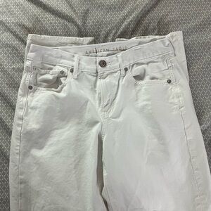 American Eagle Outfitters White Straight Leg Jeans